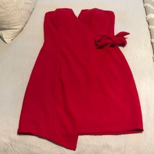 Red strapless dress size Jr. medium